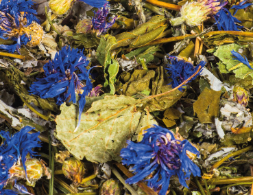 1kg Kräutergarten als natürliches Futtermittel Mischung aus Kräutern, Blättern und Blüten