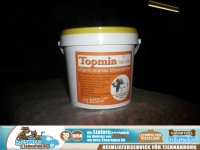 1kg BASU TOPMIN Vitaminisiertes Mineralfutter im Kunstoffeimer mit Biotin L - Carnitin für Hunde und Katzen
