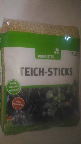 15 Liter Teichstix helle pellets weiss
