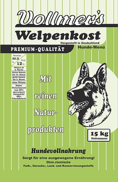 15kg Vollmer´s Vollmer Welpenkost Hundefutter Trockenfutter