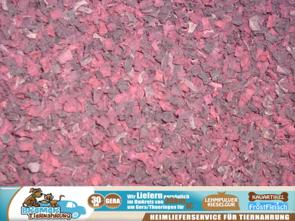 1kg Rote Beete - Chips Rote Beete in Würfelform
