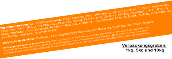 1kg Kartoffel Gemüse Vitamine Getreidefrei von Vollmer´s KAGEVIT